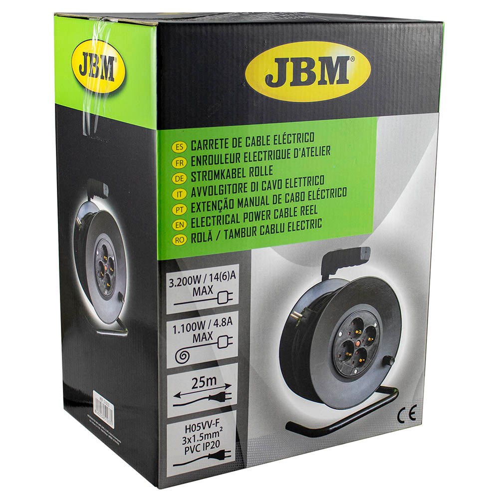 AVVOLGITORE DI CAVO ELETTRICO 25M 51033 JBM
