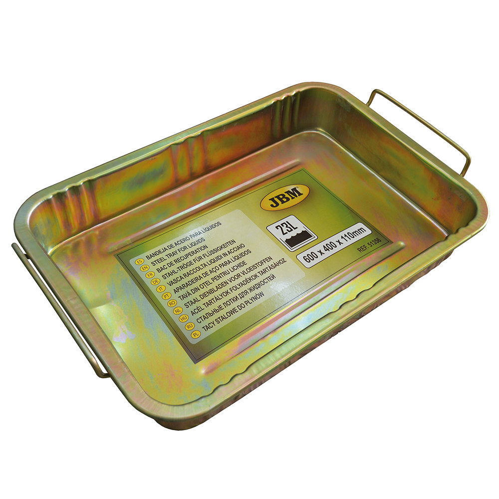 VASCA RACCOLTA LIQUIDI IN ACCIAIO 23L 51356 JBM