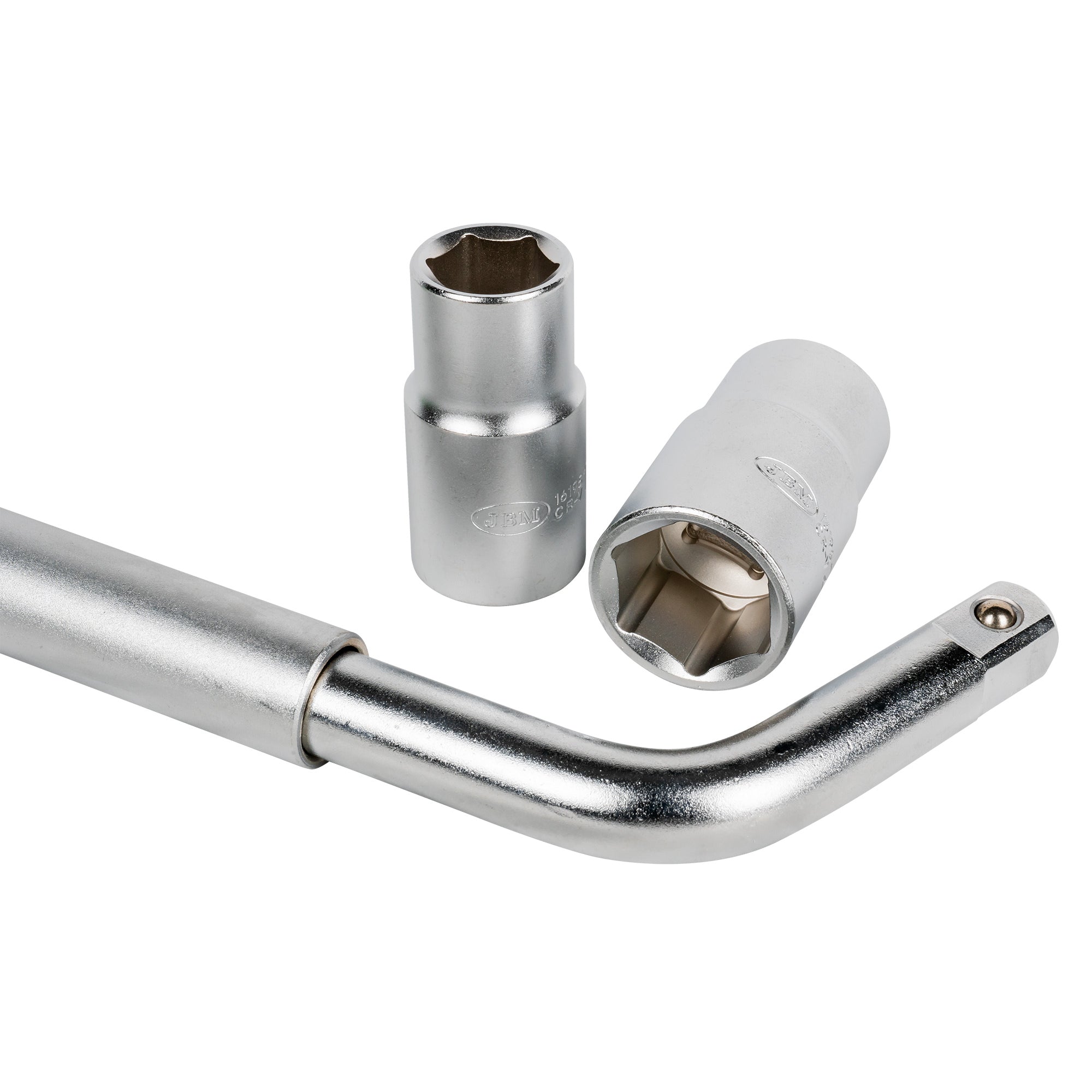 CHIAVE TELESCOPICA PER RUOTE CON BUSSOLE REVERSIBILI 330-490MM 51416 JBM