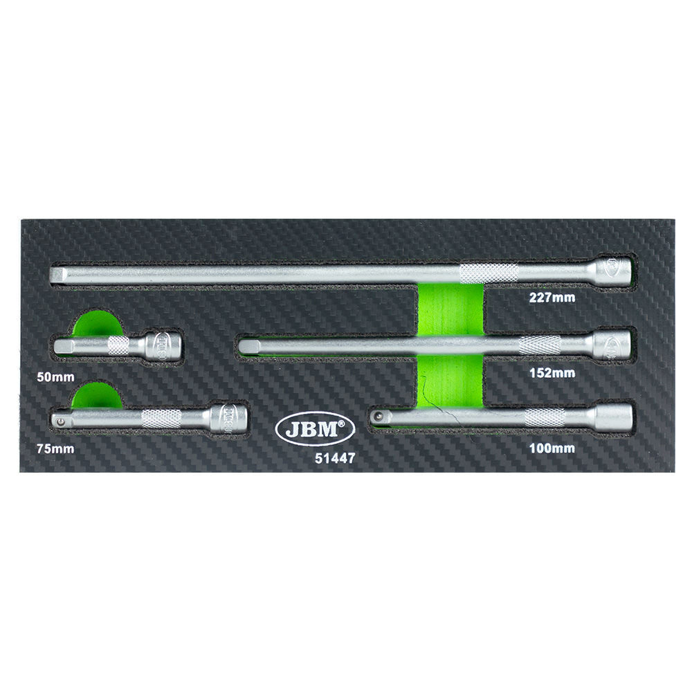 MODULO DI 5 ASTE DI PROLUNGA DA 1/4” CON TAPPO TERMINALE NORMALE JBM 51447