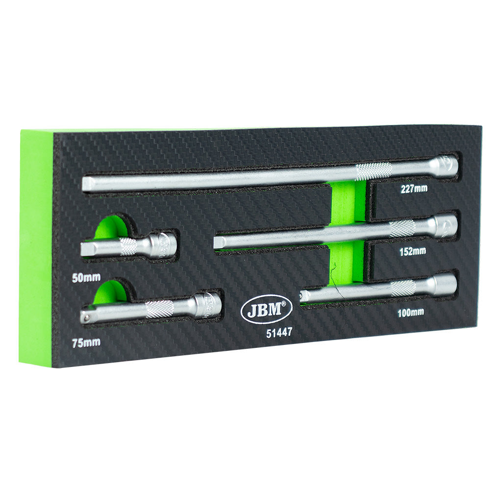 MODULO DI 5 ASTE DI PROLUNGA DA 1/4” CON TAPPO TERMINALE NORMALE JBM 51447