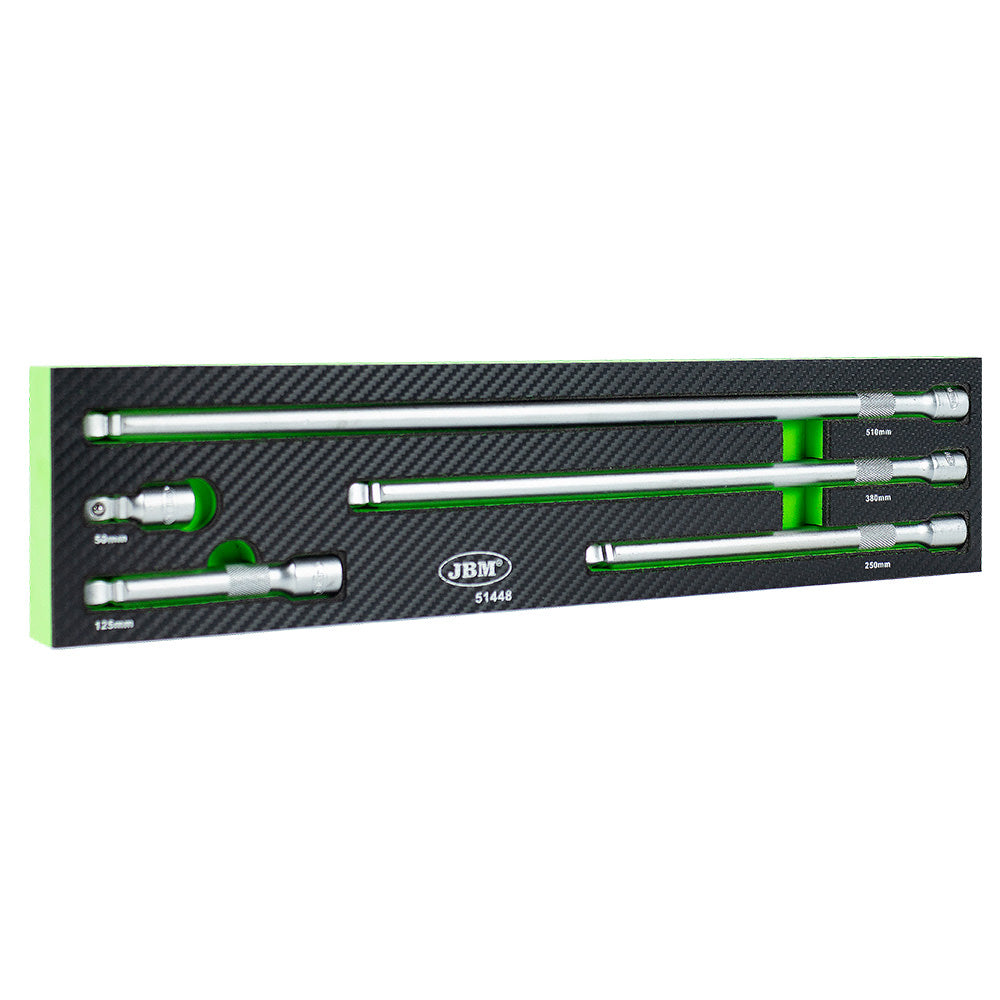 MODULO DI 5 ASTE DI PROLUNGA DA 1/2” CON TAPPO TERMINALE ROTONDO JBM 51448