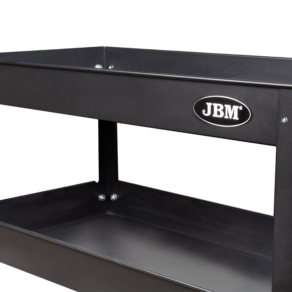 MARTINETTO IDRAULICO 3,5T 50818+ CARRELLO DI PLASTICA 52148+ CARRELLO CON 3 RIPIANI 51576 JBM