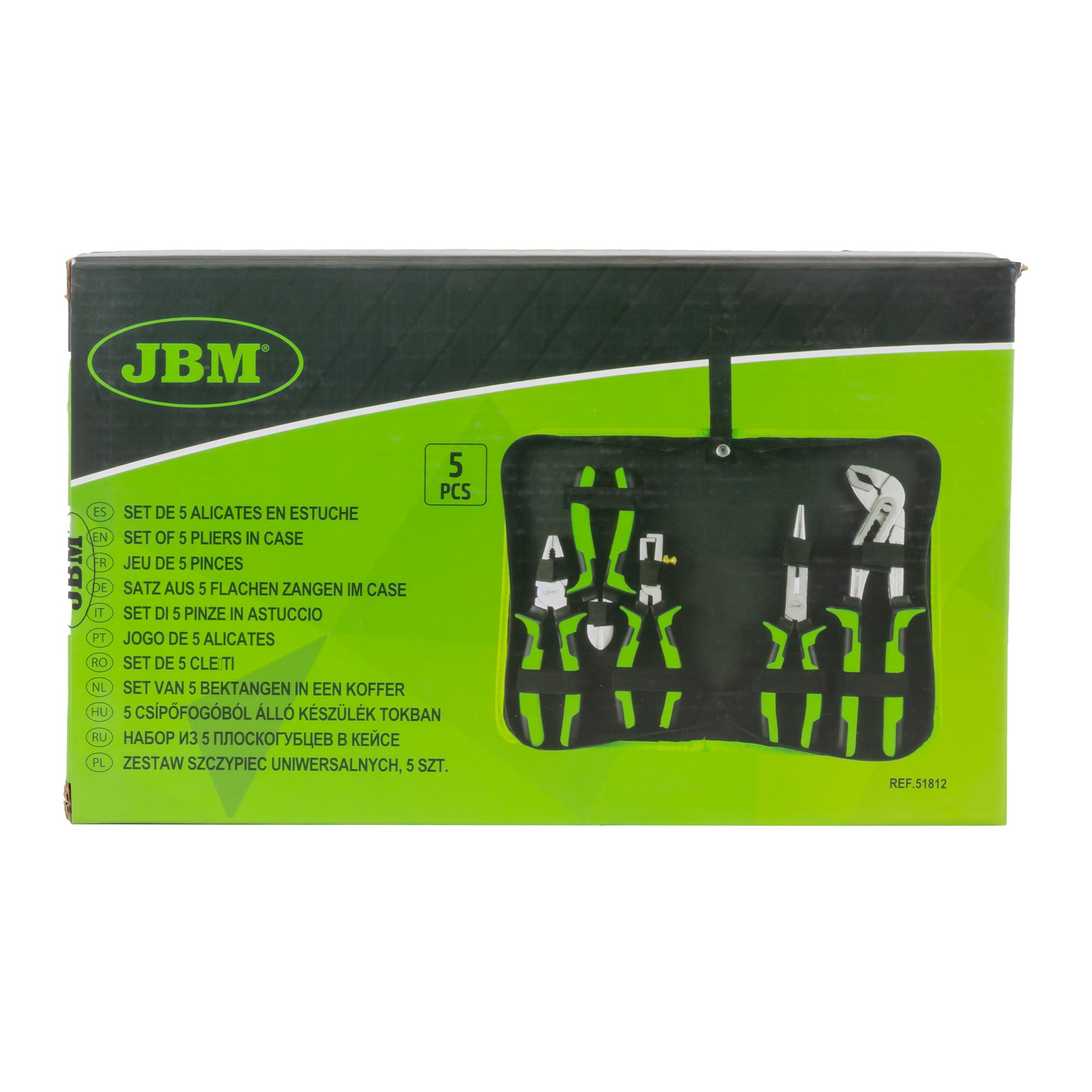 SET DI 5 PINZE CON ASTUCCIO 51812 JBM