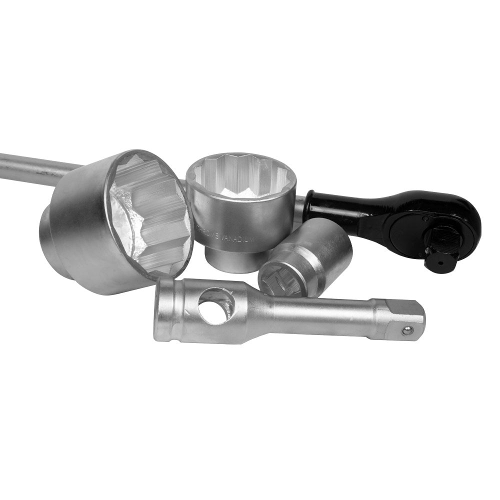 VALIGETTA IN METALLO CON 21 PEZZI AUTOCLAVE DA 1" POLIGONALI SATINATI JBM 51855