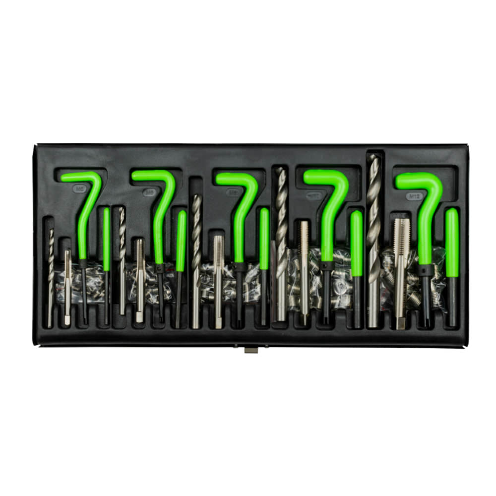 SET DI RIPARAZIONE FILETTI CON INSERTI HELICOIL 115PZ 51896 JBM