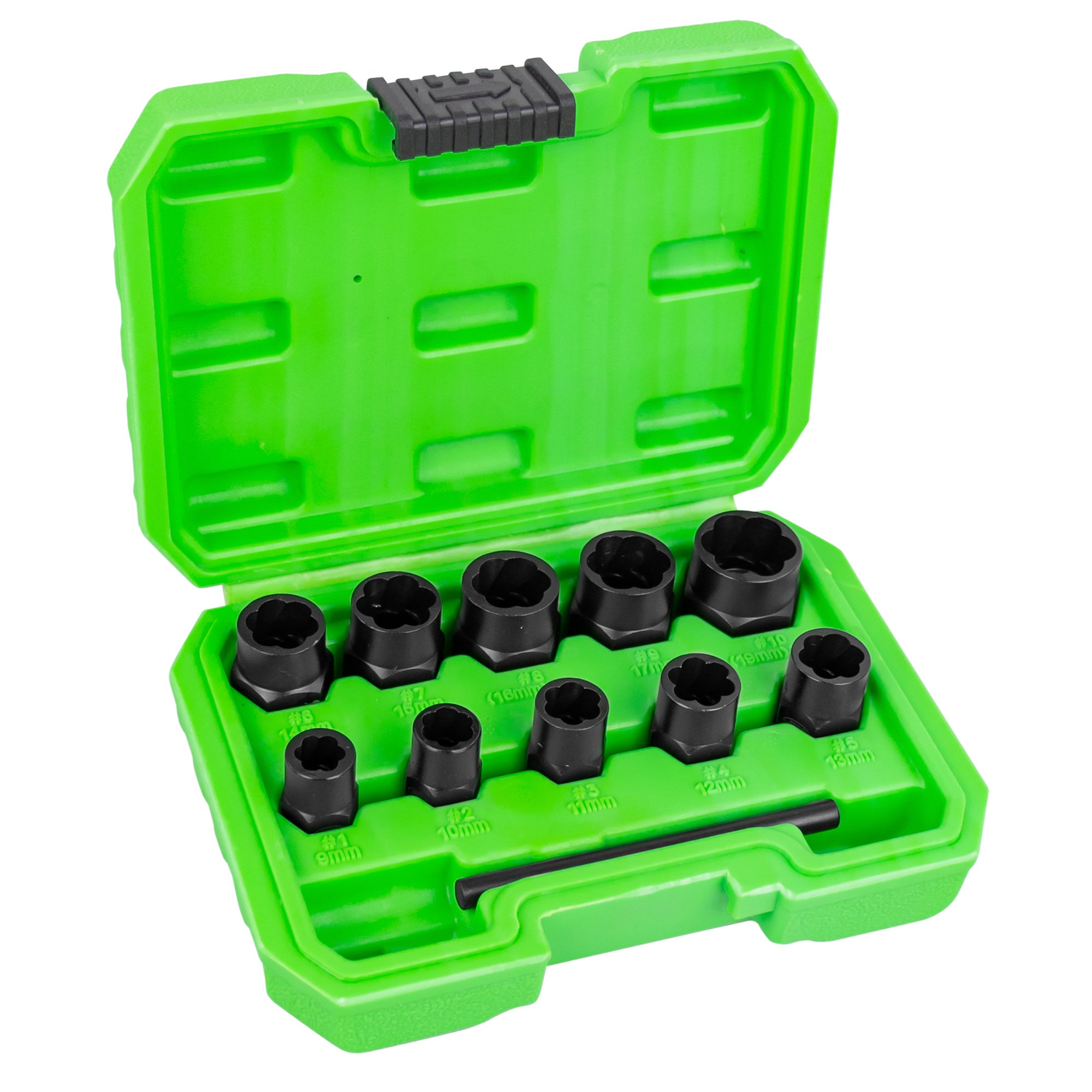 KIT DI BUSSOLE TWIST DI 3/8" PER L'ESTRAZIONE DI DADI/BULLONI DI SICUREZZA 51998 JBM