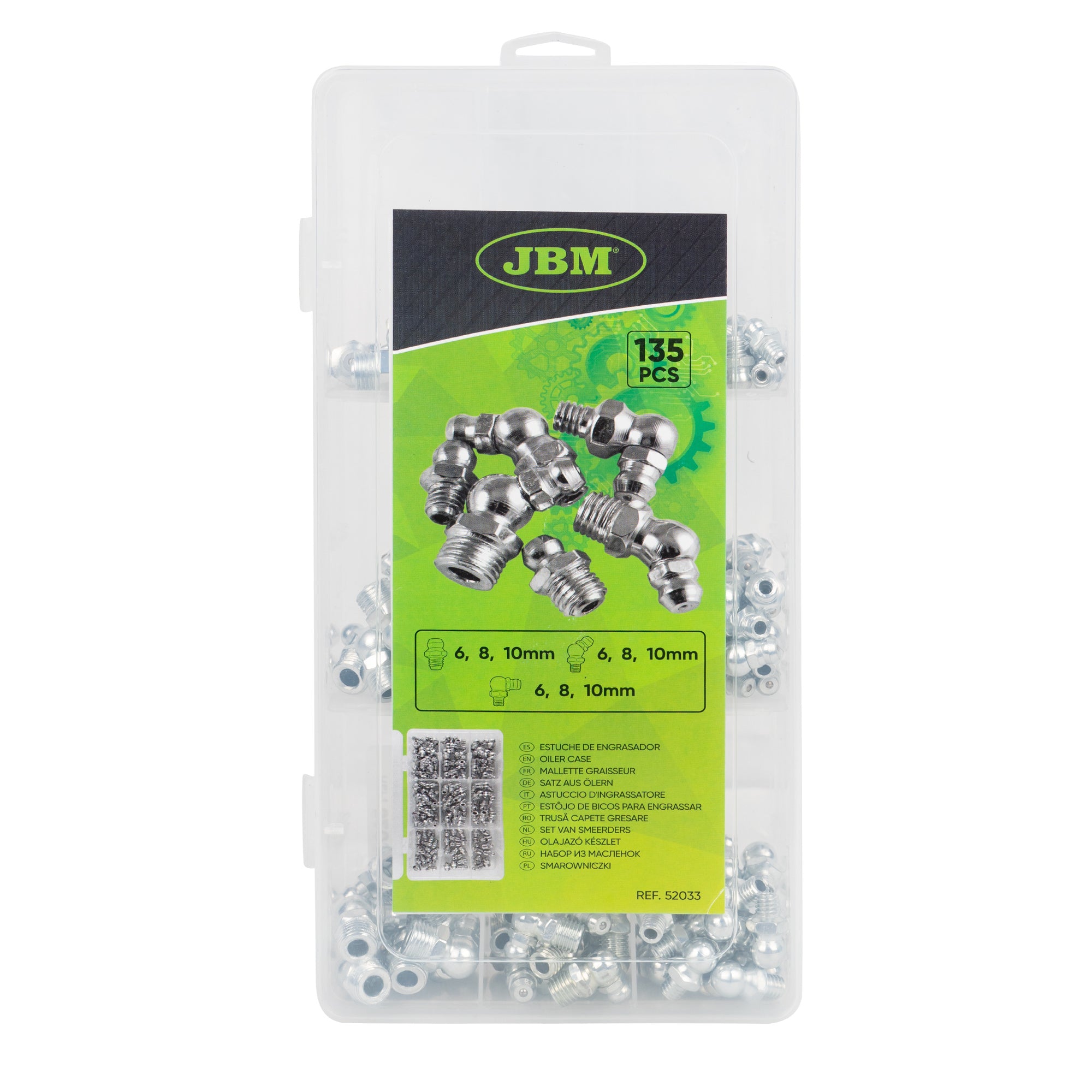 ASTUCCIO D'INGRASSATORE 135 PEZZI 52033 JBM