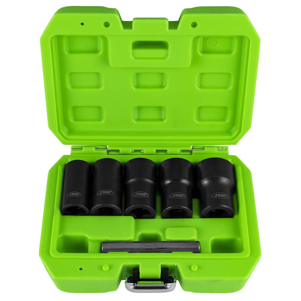 KIT DI BUSSOLE TWIST 1/2” PER L’ESTRAZIONE DI DADI / BULLONI DI SICUREZZA 52153 JBM