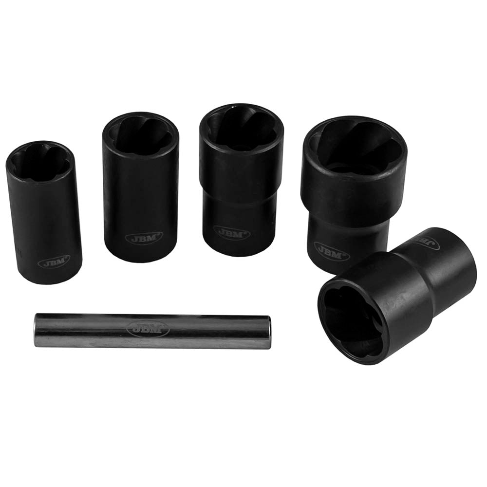 KIT DI BUSSOLE TWIST 1/2” PER L’ESTRAZIONE DI DADI / BULLONI DI SICUREZZA 52153 JBM