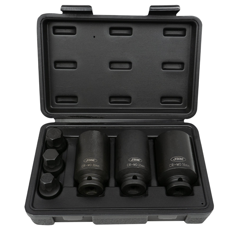 SET DI 3 BUSSOLE PNEUMATICHE 1/2” ESAGONALI 52337 JBM