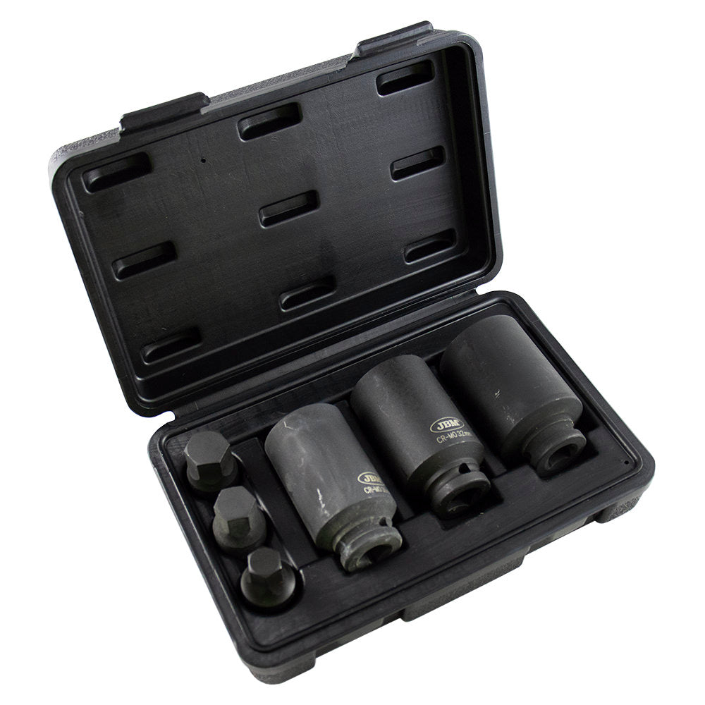 SET DI 3 BUSSOLE PNEUMATICHE 1/2” ESAGONALI 52337 JBM