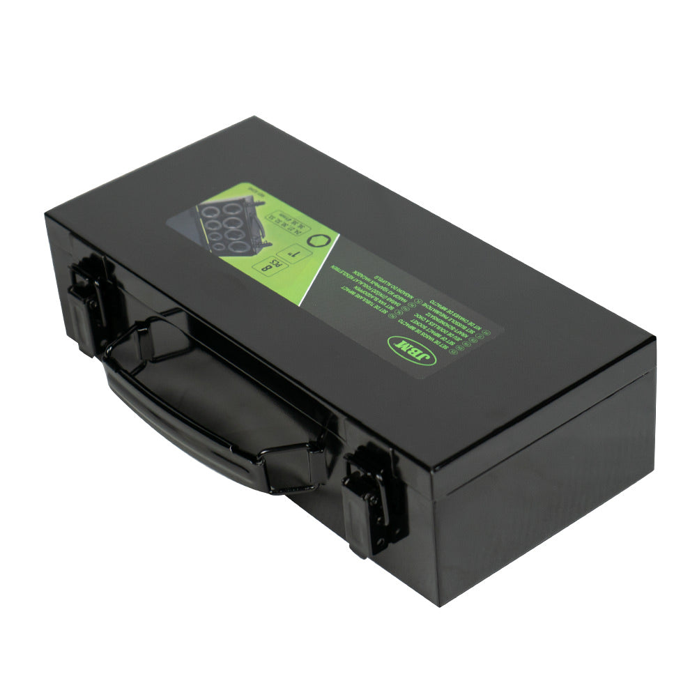 PISTOLA A IMPATTO BRUSHLESS A BATTERIA DA 1" 2300NM CON VALIGETTA 60050C + SET DA 8 BUSSOLE 52348 JBM SERIE 550