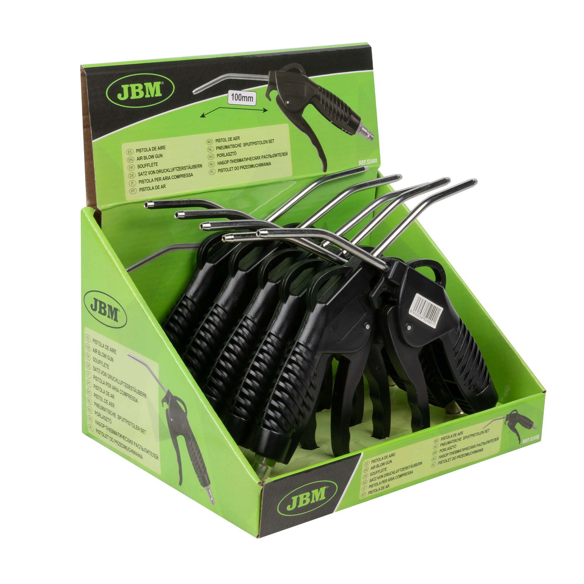 PISTOLA AD ARIA COMPRESSA 100MM 52490 JBM