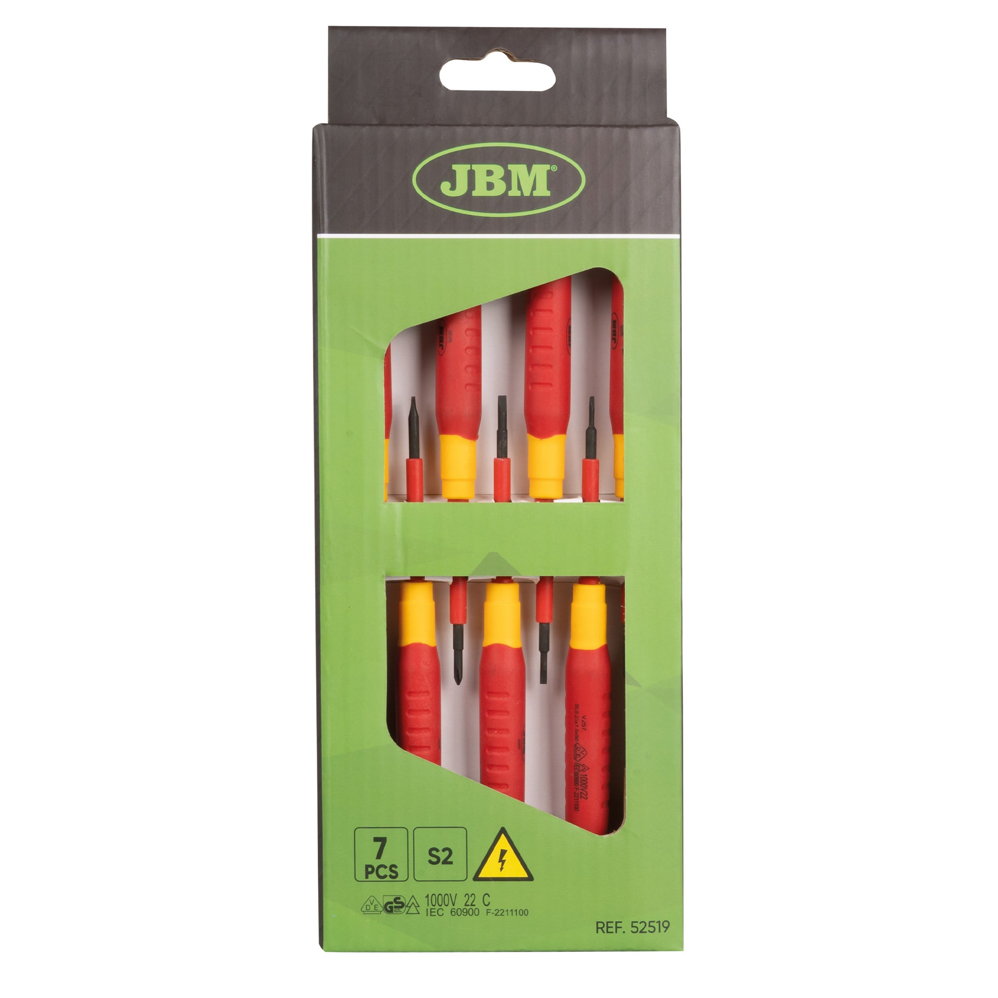 SET DI 7 CACCIAVITI ISOLATI 1.000V 52519 JBM