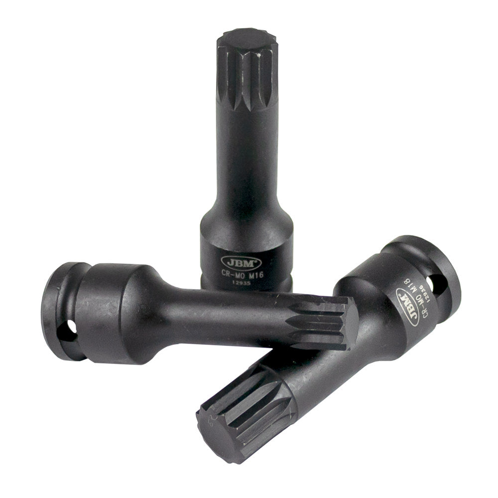 SET DI 6 BUSSOLE E PUNTE XZN PNEUMATICHE 1/2” 52546 JBM