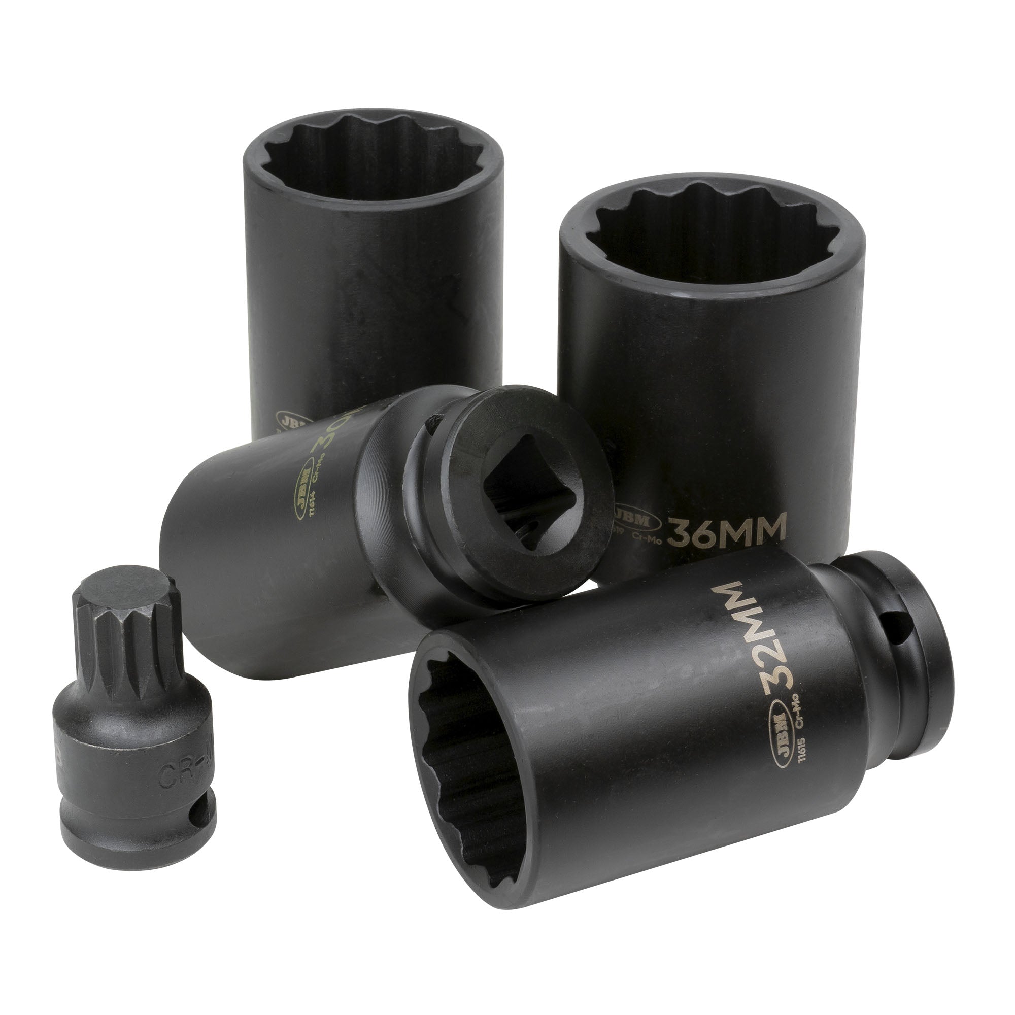 SET DI 8 BUSSOLE E PUNTE XZN PNEUMATICHE DA 1/2” 52547 JBM