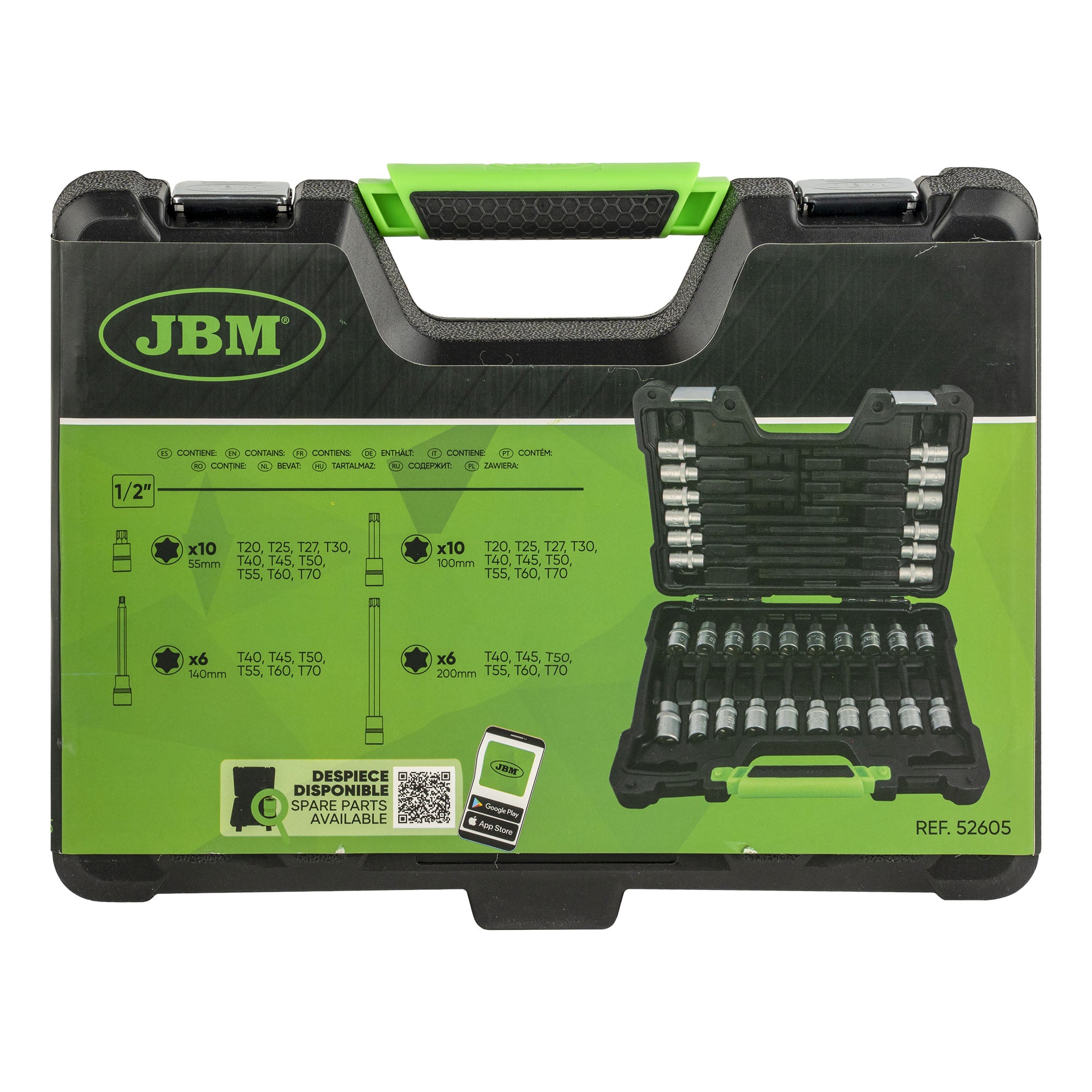 VALIGETTA DI INSERTI PER VITI TORX 32 PEZZI JBM 52605