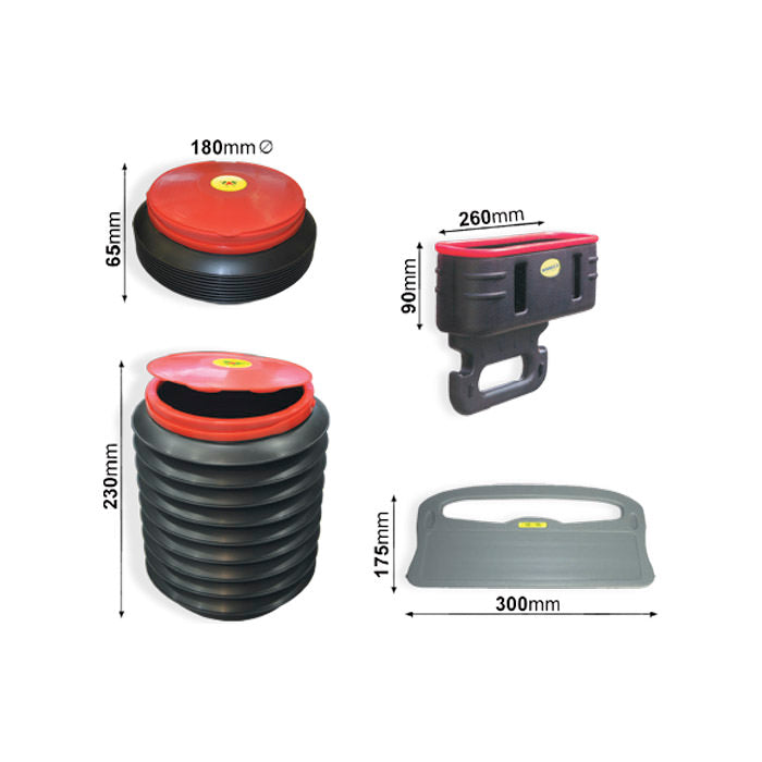 COMPRESSORE D'ARIA ELETTRICO CON CUSTODIA 60003C + 60001 ASPIRAPOLVERE PORTATILE + 60035 + 52618 JBM SERIE600