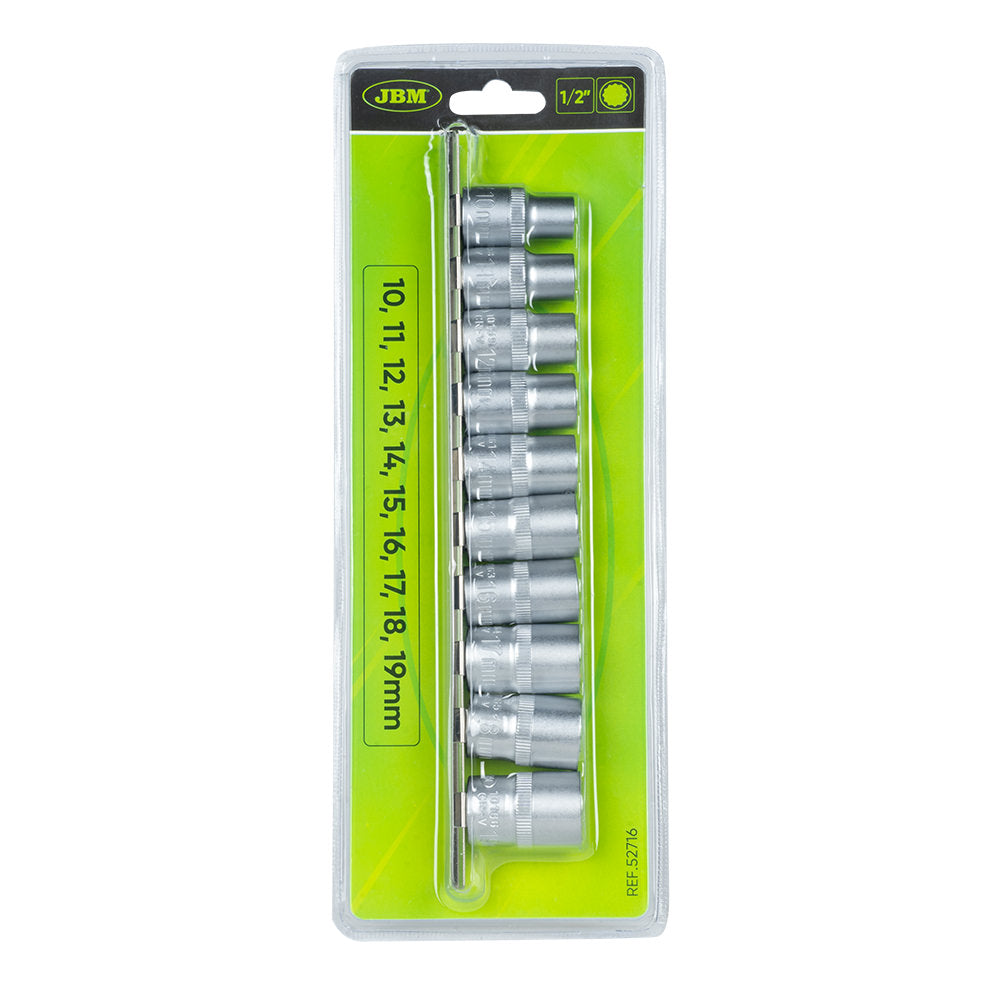 SET DI 10 BUSSOLE A 12 CANTI 1/2" 52716 JBM