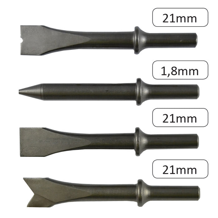 VALIGETTA DA 9 PEZZI CON MARTELLO PNEUMATICO DA 1/2" 52718 JBM