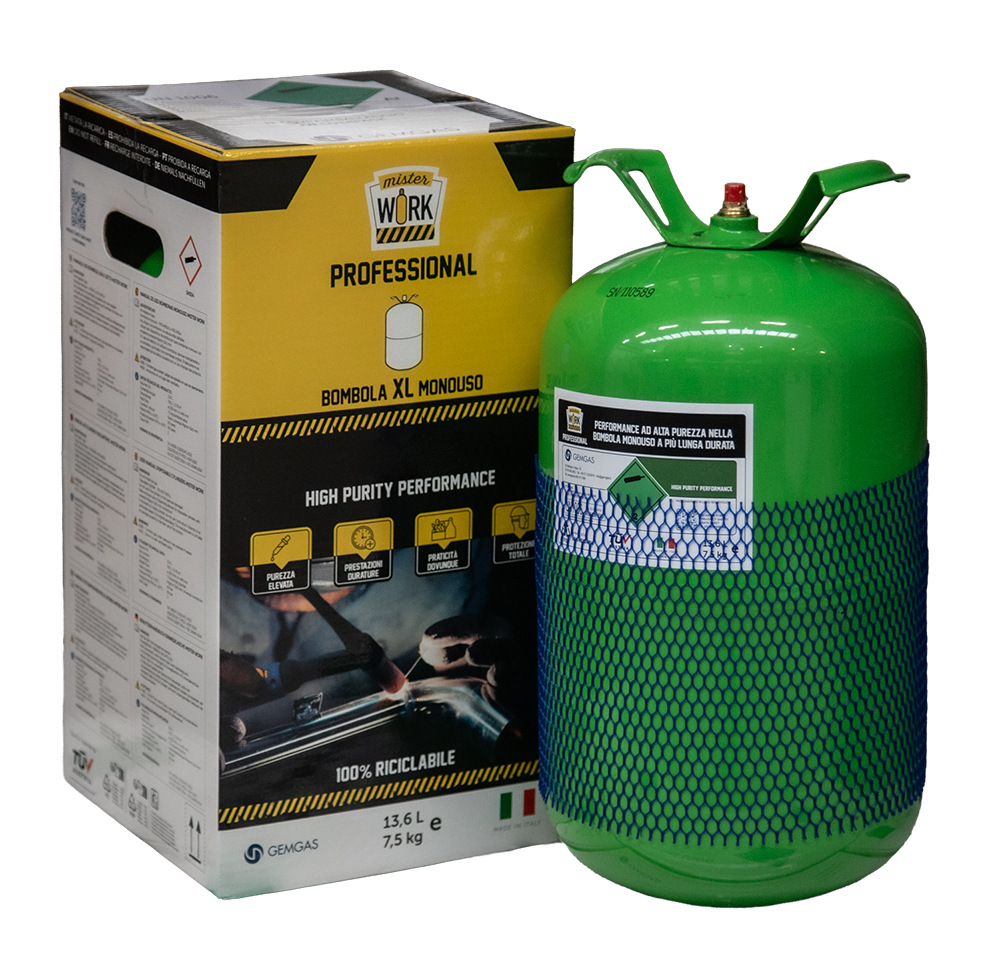 Bombola Mister Work Argon 14Lt (0,9M3) Pro - HELVI