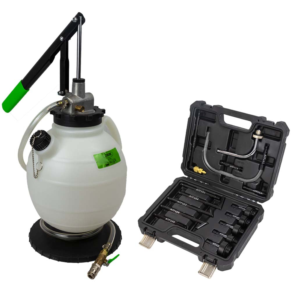 Pompa di riempimento del sistema di trasmissione con 15 adattatori da 7,5 l JBM 52797