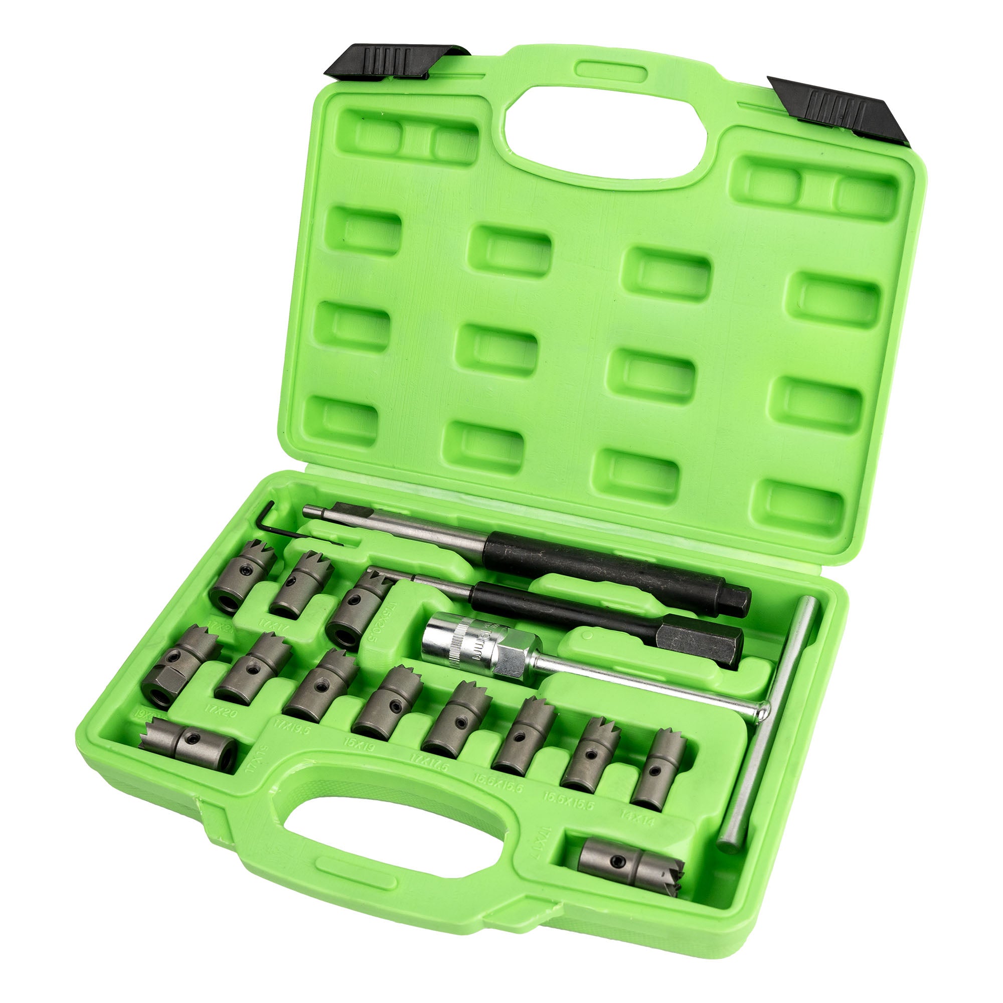 SET DI SMERIGLIATORE PER SEDI INIETTORI 17 PZ 52813 JBM