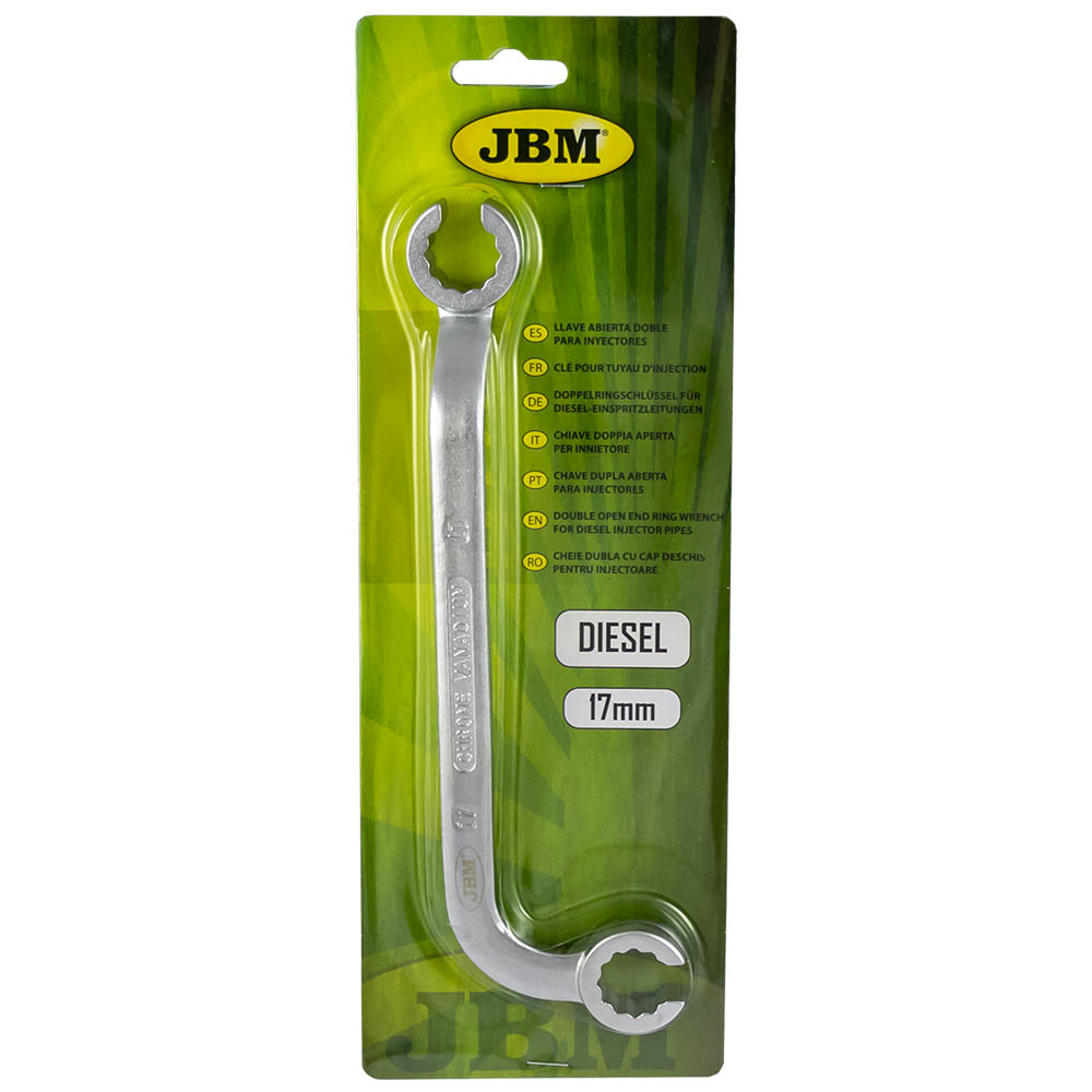 CHIAVE DOPPIA APERTA PER INIETTORE 52821 JBM