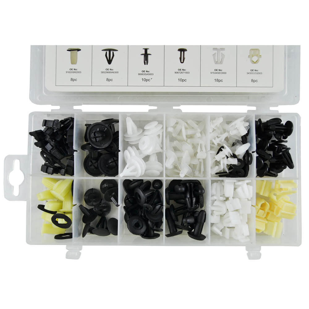 ASSORTIMENTO CLIP DI FISSAGGIO PER HONDA 150 PEZZI 52887 JBM