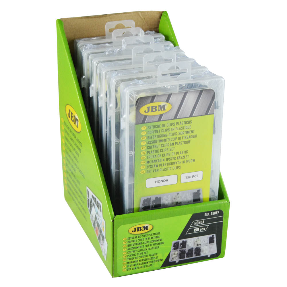 ASSORTIMENTO CLIP DI FISSAGGIO PER HONDA 150 PEZZI 52887 JBM