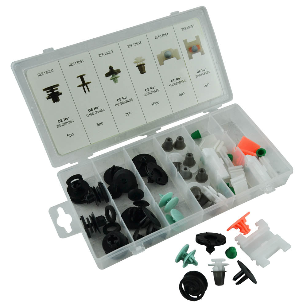 ASSORTIMENTO CLIP DI FISSAGGIO PER AUDI 31 PEZZI 52890 JBM