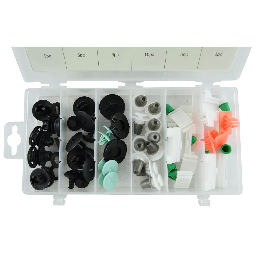 ASSORTIMENTO CLIP DI FISSAGGIO PER AUDI 31 PEZZI 52890 JBM