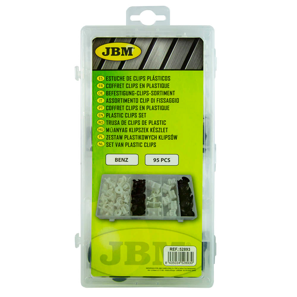 ASSORTIMENTO CLIP DI FISSAGGIO PER BENZ 95 PEZZI 52893 JBM