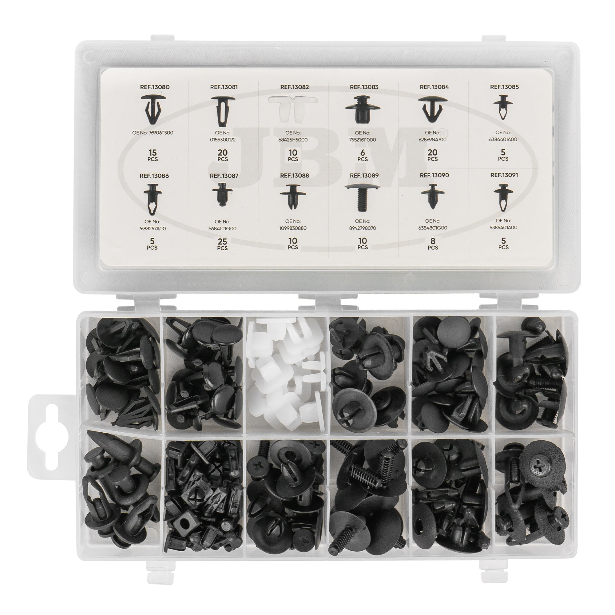 ASSORTIMENTO CLIP DI FISSAGGIO PER NISSAN 139 PEZZI 52894 JBM