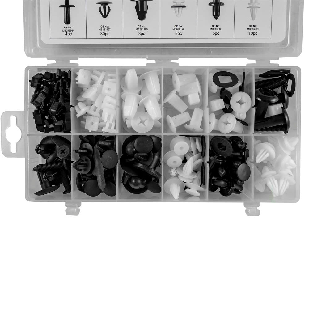 ASSORTIMENTO CLIP DI FISSAGGIO PER MITSUBISHI 134 PEZZI 52895 JBM