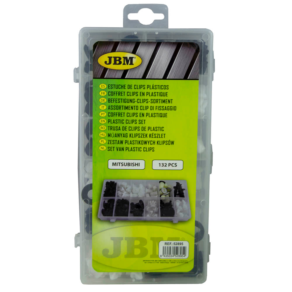 ASSORTIMENTO CLIP DI FISSAGGIO PER MITSUBISHI 134 PEZZI 52895 JBM