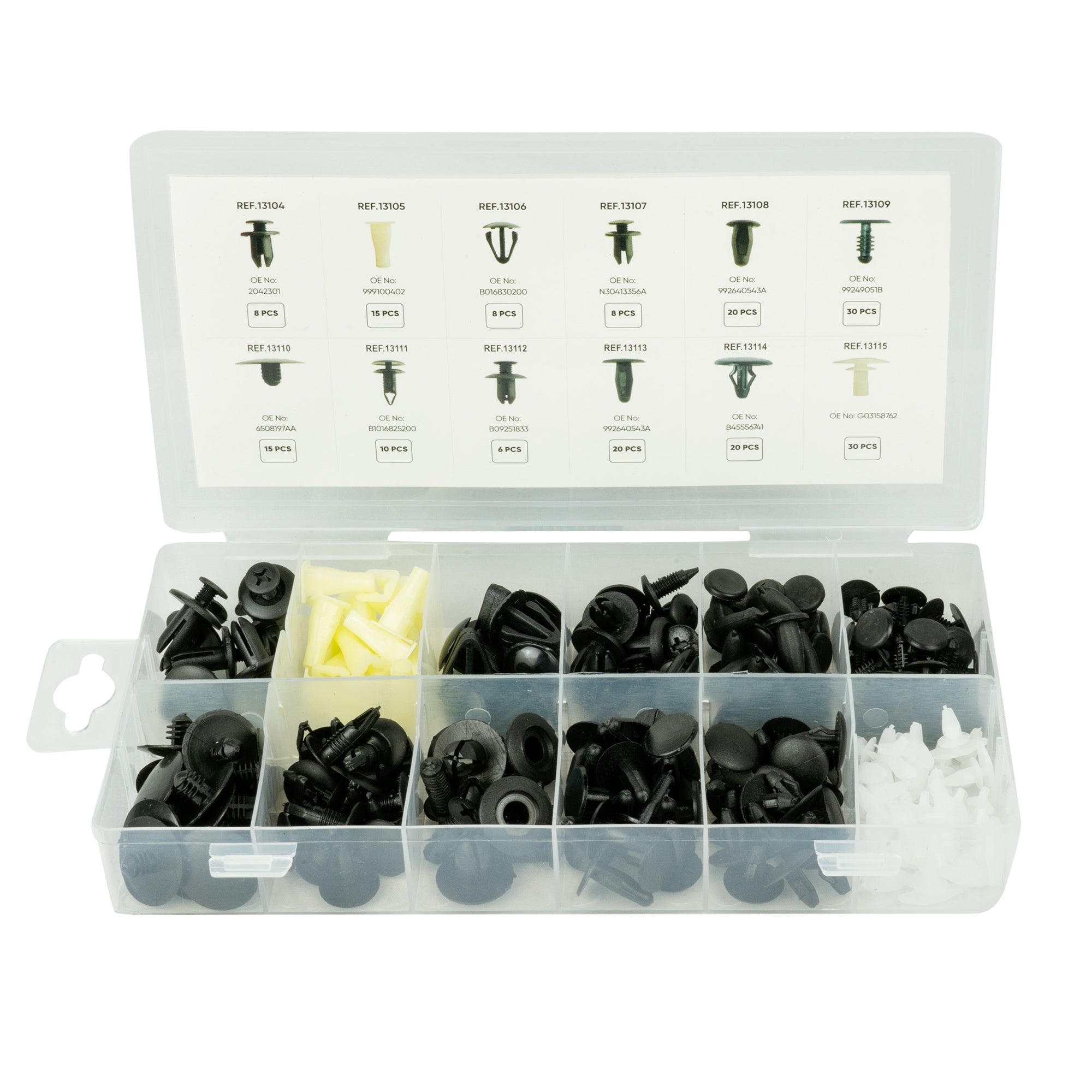 ASSORTIMENTO CLIP DI FISSAGGIO PER MAZDA 190 PEZZI 52896 JBM