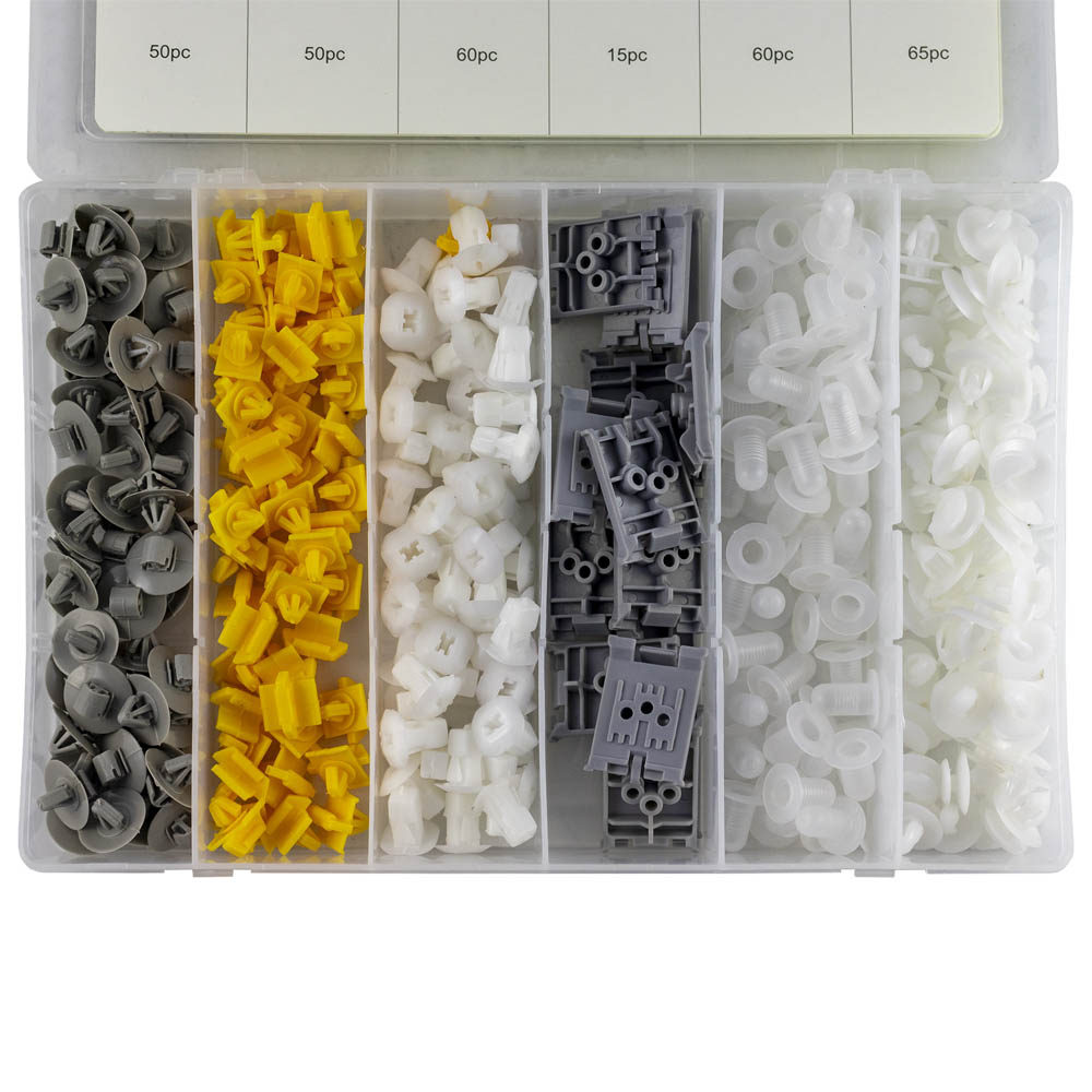 ASSORTIMENTO CLIP DI FISSAGGIO PER RENAULT 300 PEZZI 52897 JBM