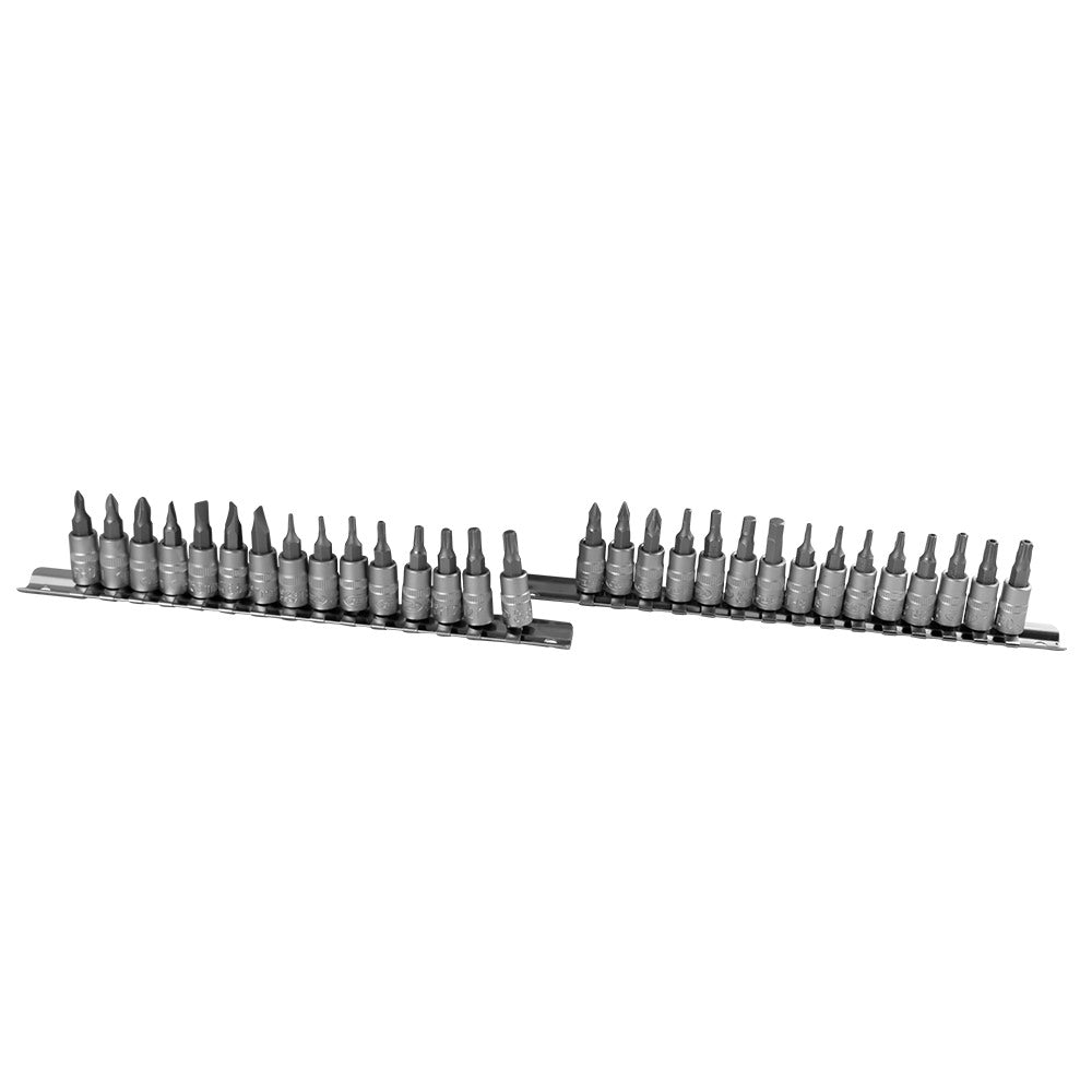 SET DI 30 INSERTI PHILLIPS, PIATTO, ALLEN, TORX E TORX INVIOLABILI CON BUSSOLE 1/4" 52908 JBM