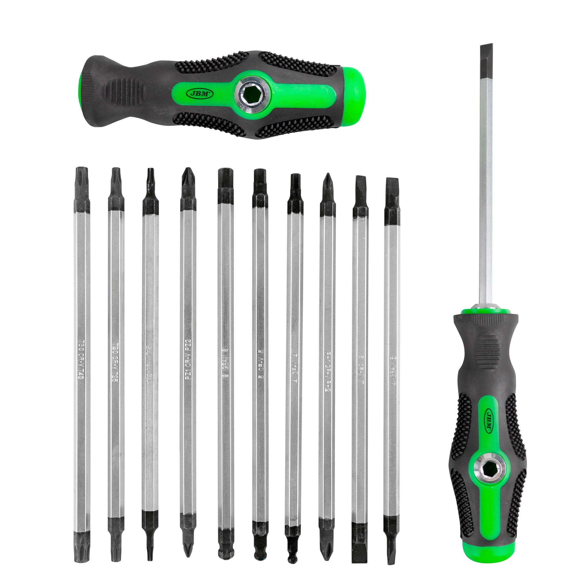 SET DI CACCIAVITI 20 IN 1 CON MANICO E PUNTE DOPPIE INTERCAMBIABILI 53010 JBM
