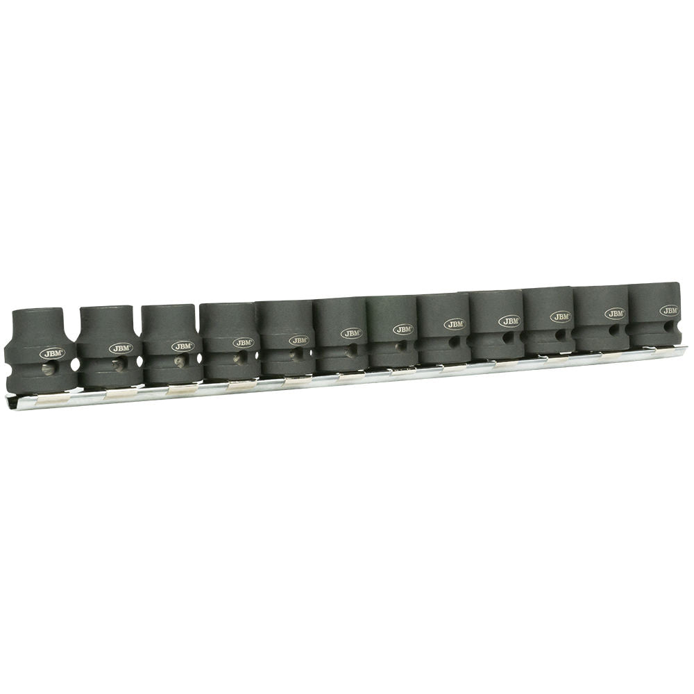 SET DI 12 BUSSOLE PNEUMATICHE DI 1/2" ESAGONALE PROFILO BASSO 53060 JBM