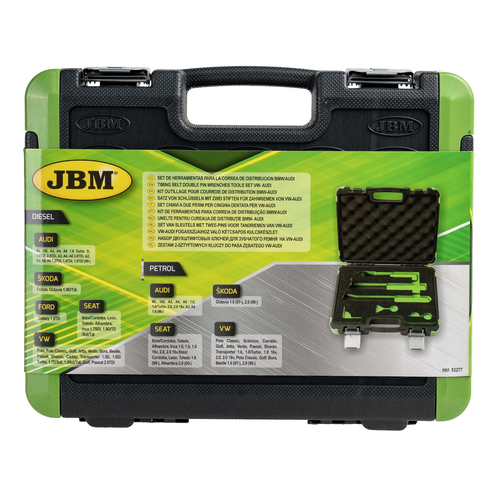 SET DI CHIAVI PER TENDITORE CINGHIA DI DISTRIBUZIONE VW E AUDI 53277 JBM
