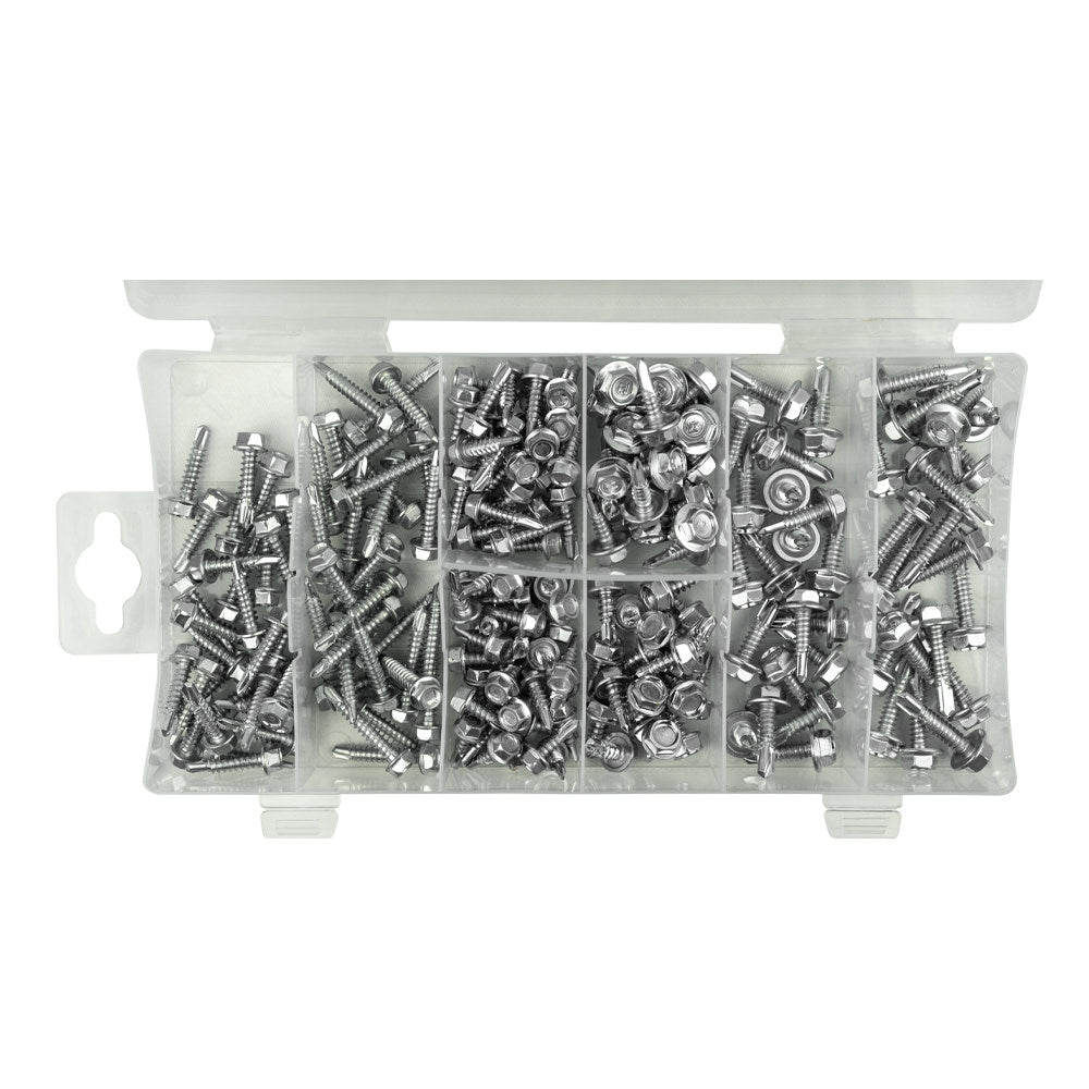 ASTUCCIO DI VITI AUTOFORANTI CON TESTA ESAGONALE 53354 JBM