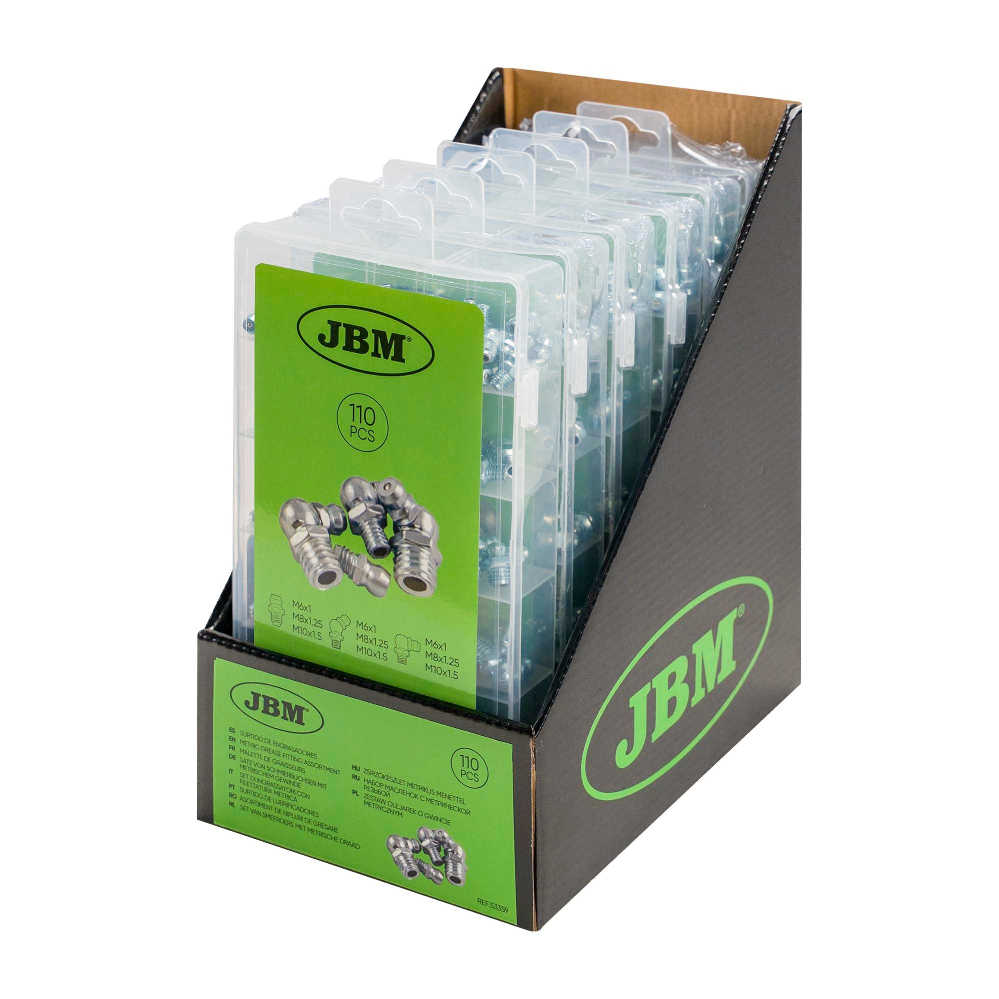 SET DI INGRASSATORI CON FILETTATURA METRICA 53359 JBM