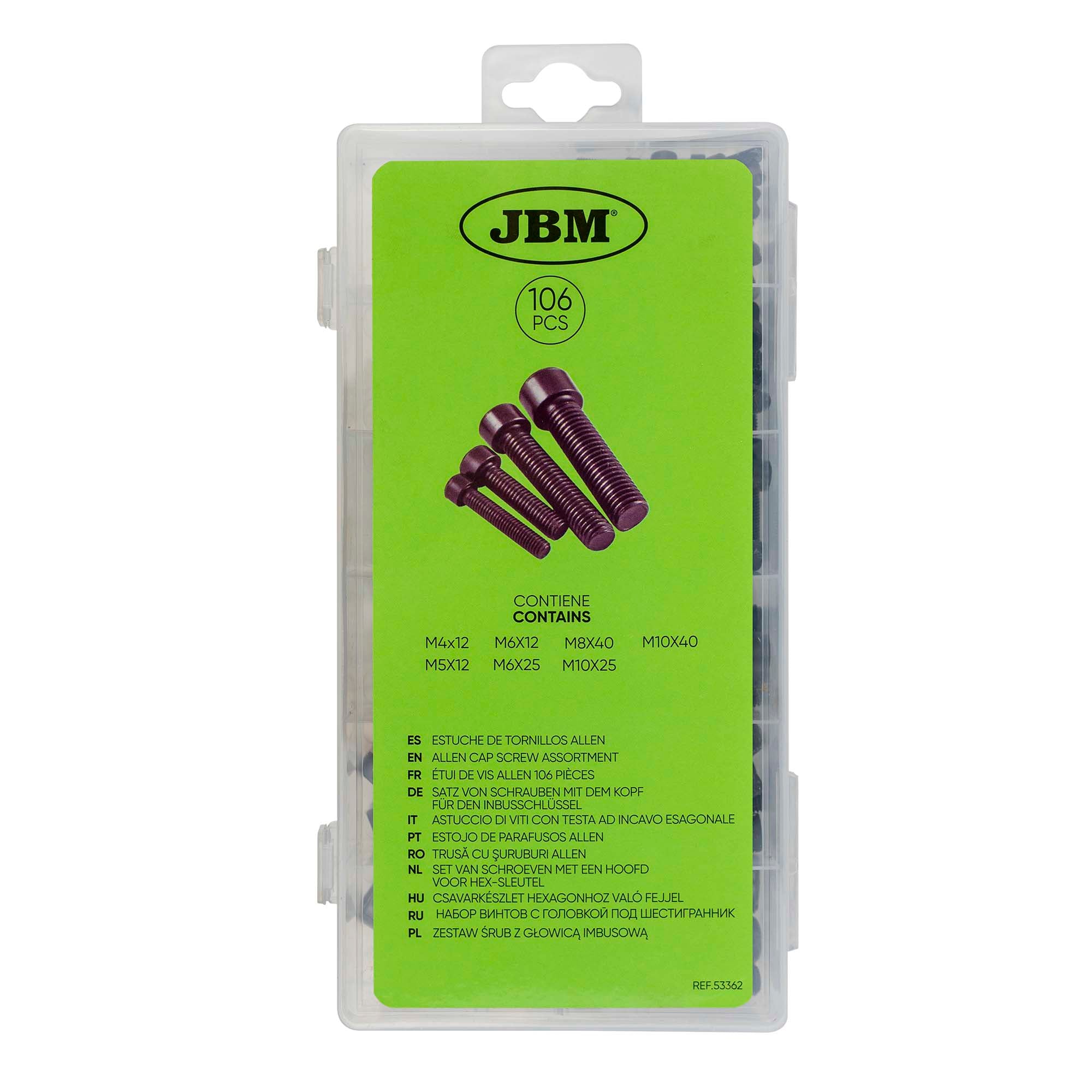 ASTUCCIO DI VITI CON TESTA AD INCAVO ESAGONALE 53362 JBM