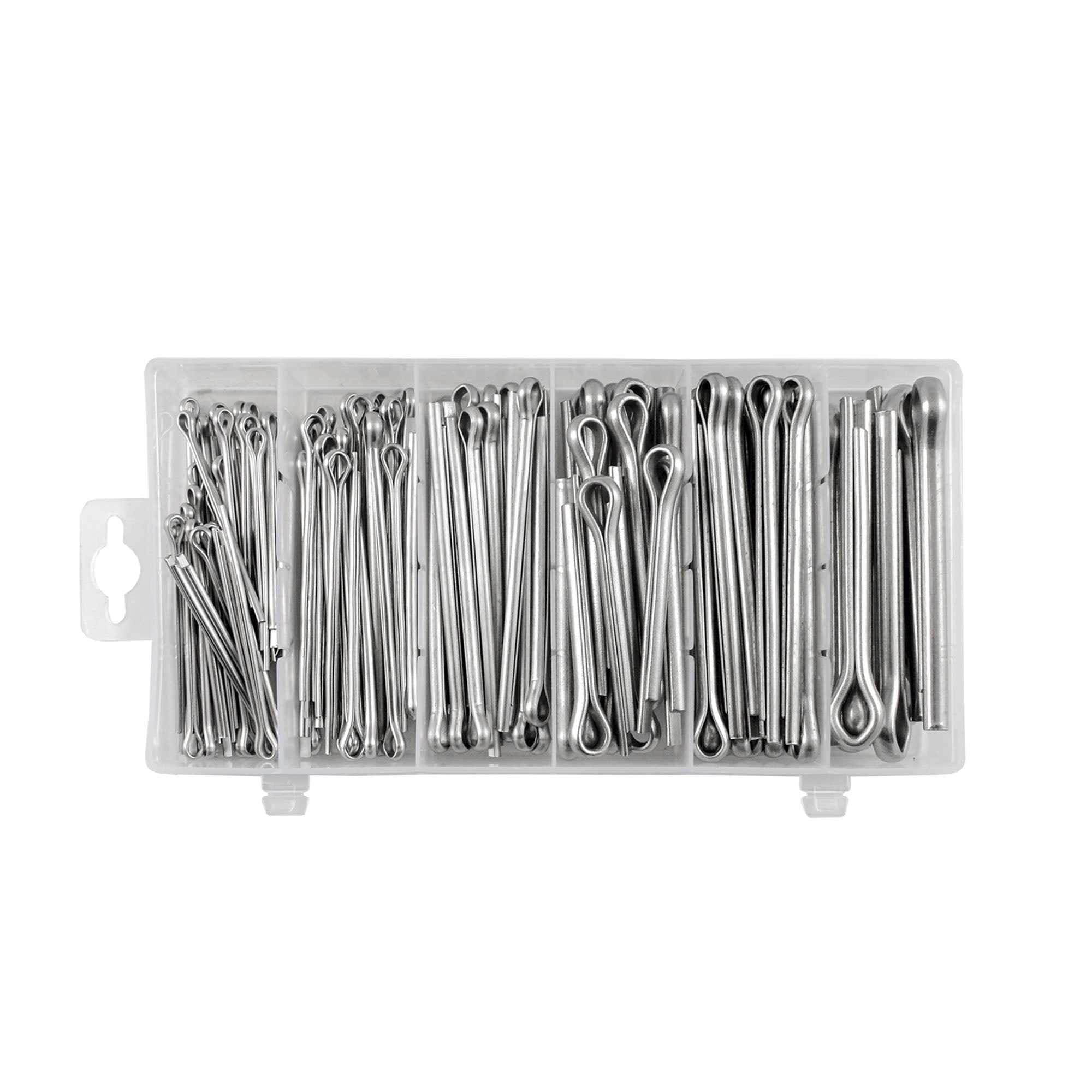 ASSORTIMENTO DI COPPIGLIE IN ACCIAIO INOX – 144 PZ 53372 JBM