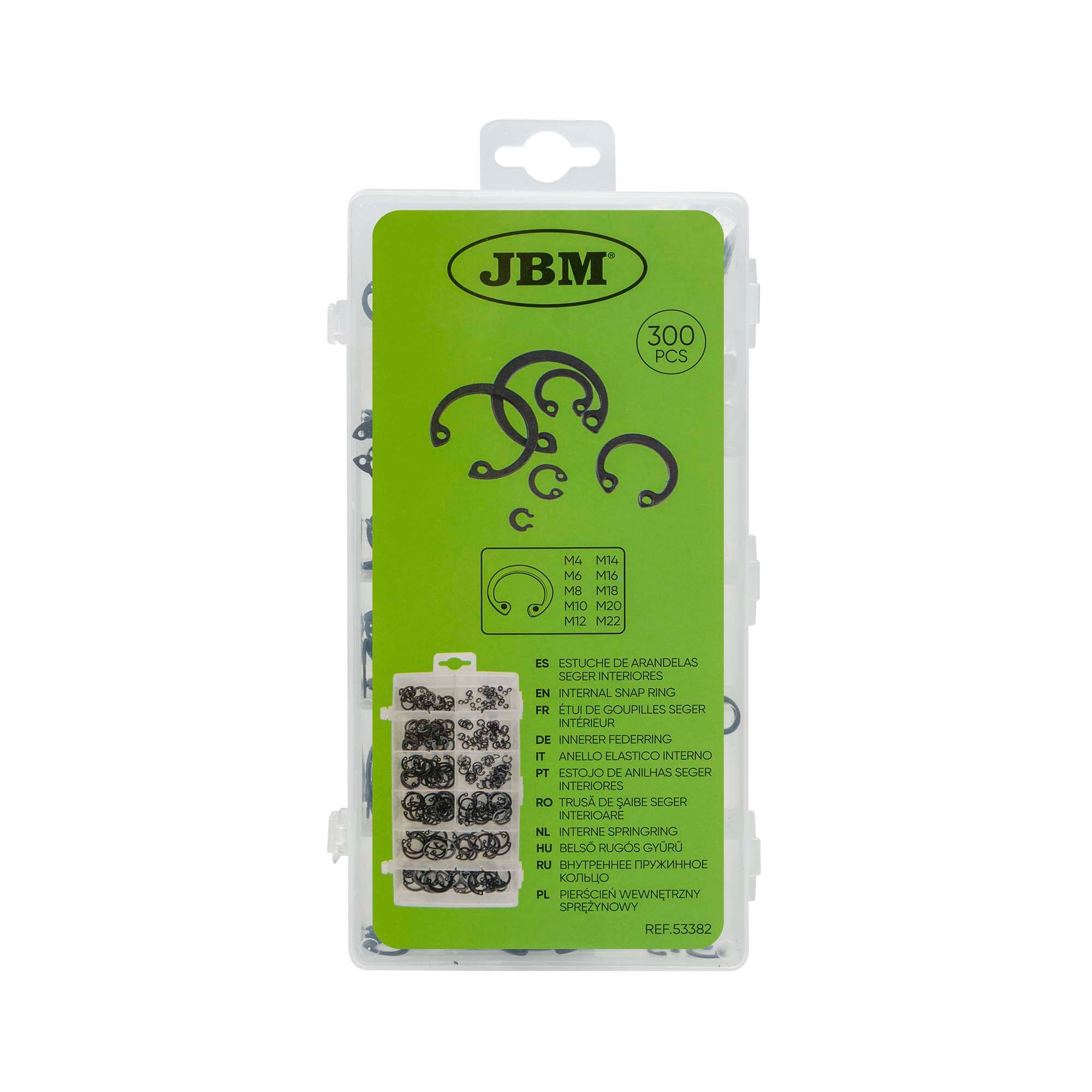ASTUCCIO DI RONDELLE INTERNE SEEGER 53382 JBM