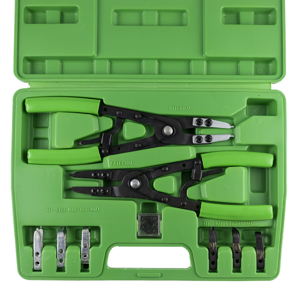SET DI PINZE SEEGER CON PUNTE INTERCAMBIABILI CON VALIGETTA 53389 JBM