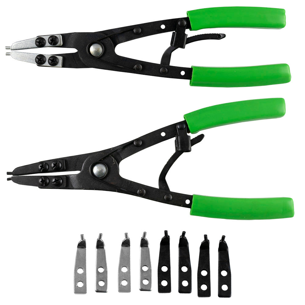 SET DI PINZE SEEGER CON PUNTE INTERCAMBIABILI CON VALIGETTA 53389 JBM